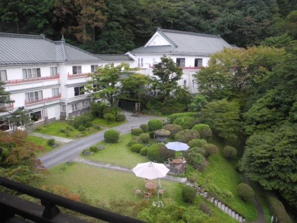 The setting of this 140 year old hotel in the forest of Nikko